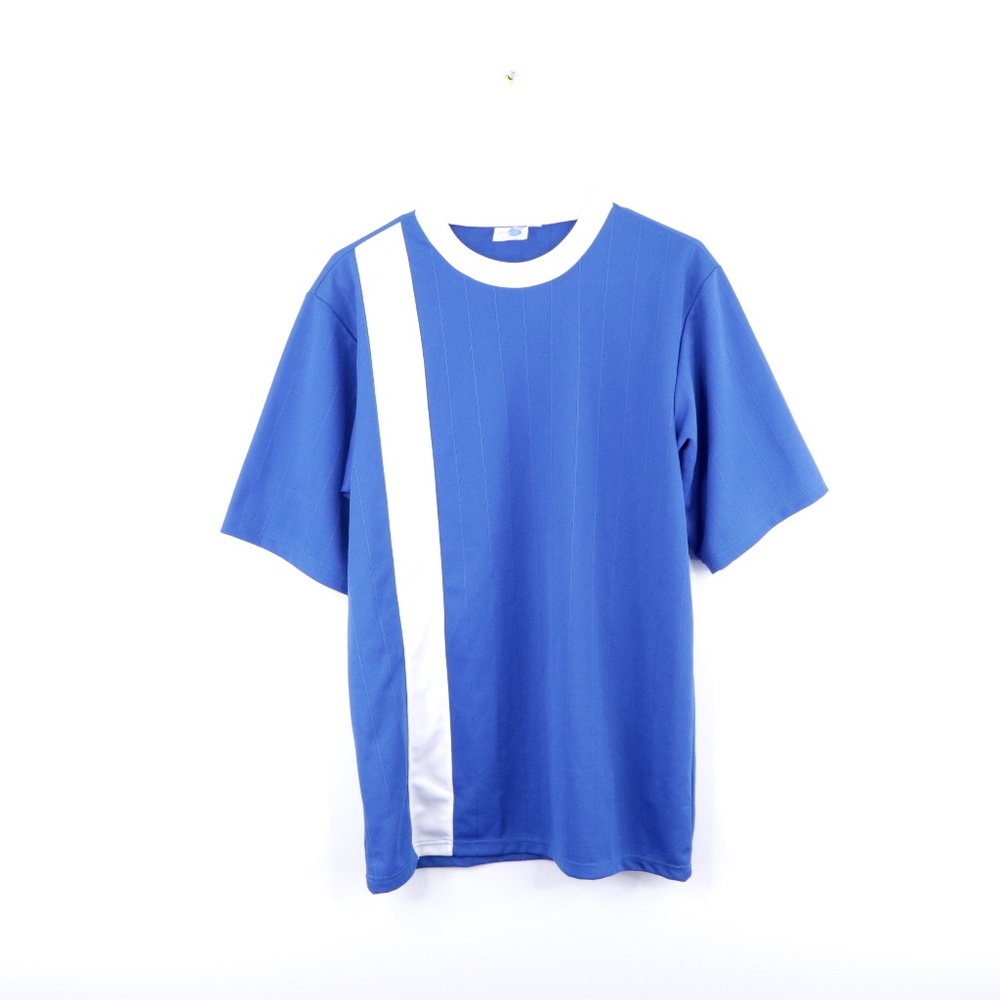 90s Mens Small Striped Color Block Soccer Jersey